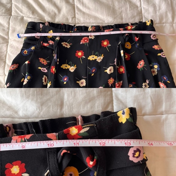 Zara TRF Floral Flowy Wide Leg Culotte Pant XS - Picture 14 of 16